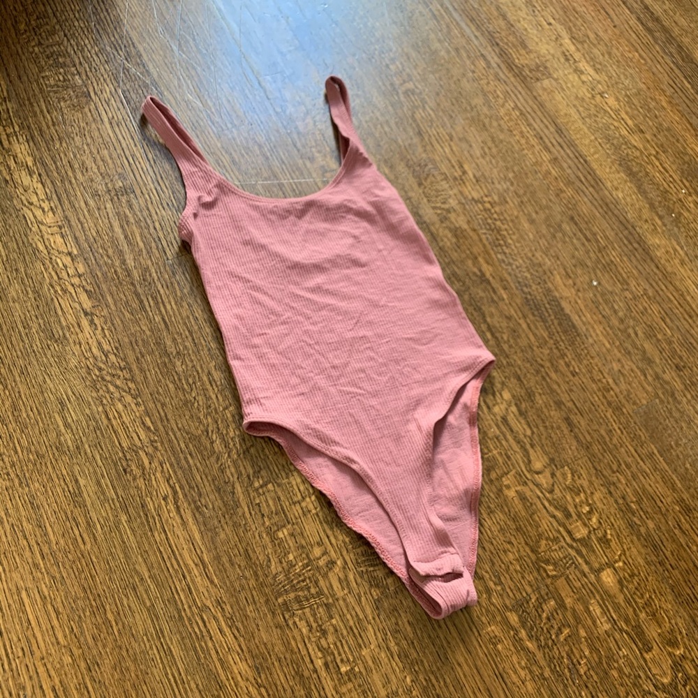 Topshop pink bodysuit